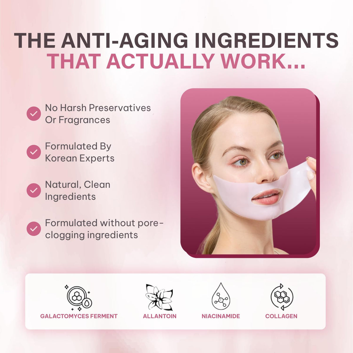 Quasi Bio-Collagen Overnight Face Mask – Korean Sheet Mask, 4pk
