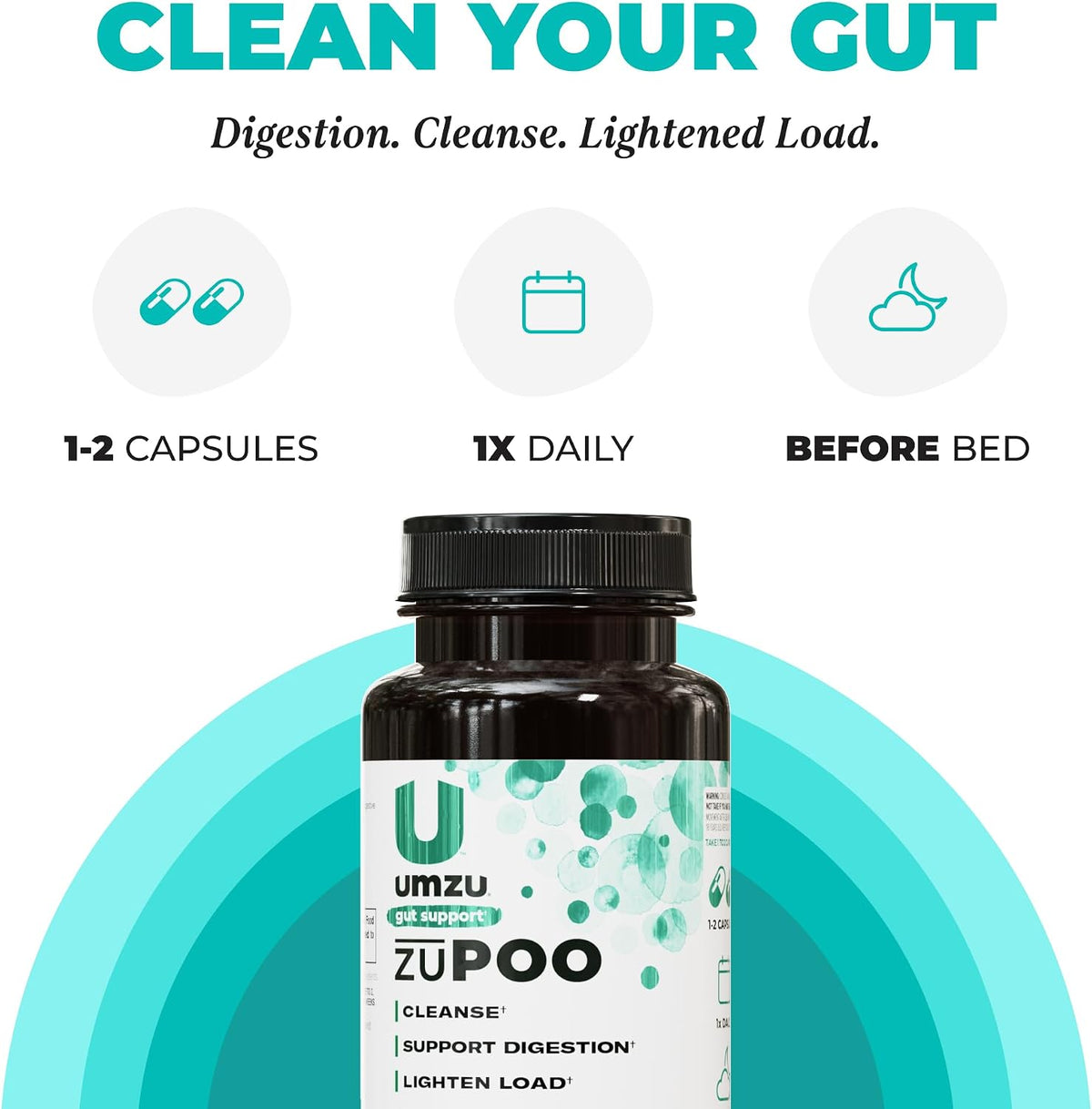 UMZU zuPOO Colon Cleanse Capsules – 7-Day Gut Support