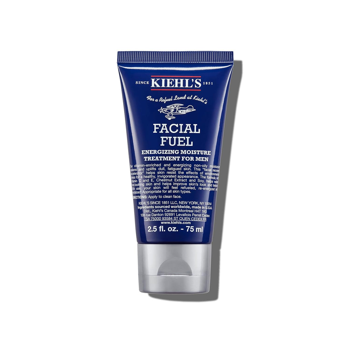 Kiehl's Facial Fuel Men's Energizing Moisturizer – Vitamin C & Caffeine, 75ml