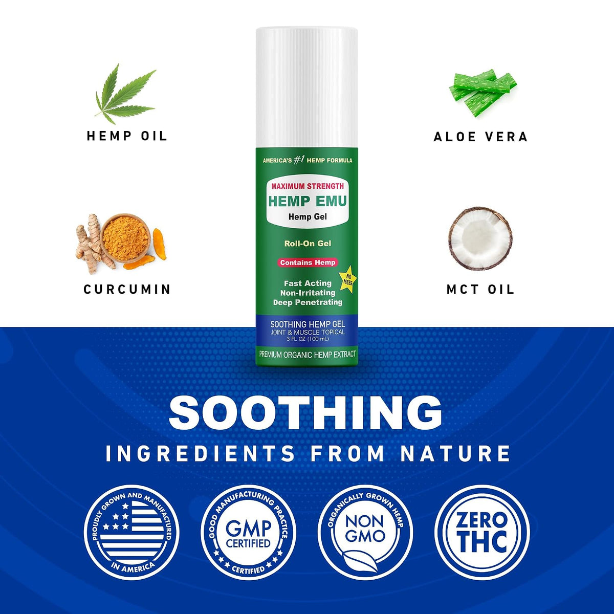 Hemp Emu Roll-On Gel – Hemp & Emu Oil Muscle Rub