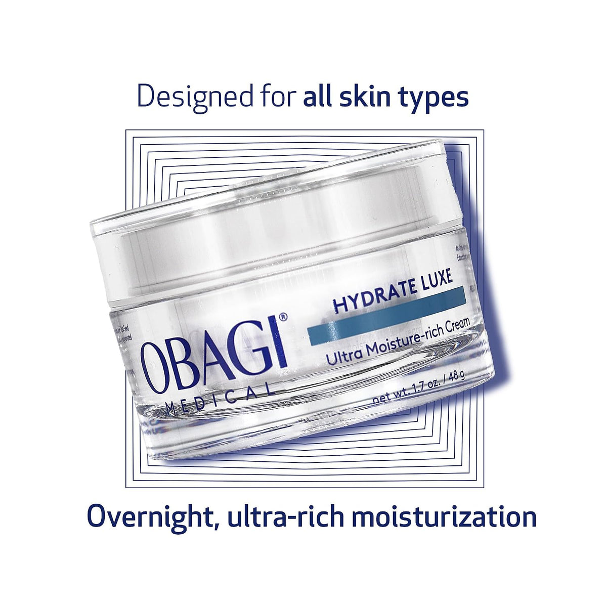 Obagi Hydrate Luxe Ultra-Rich Moisturizer – Deep Hydration, 1.7oz