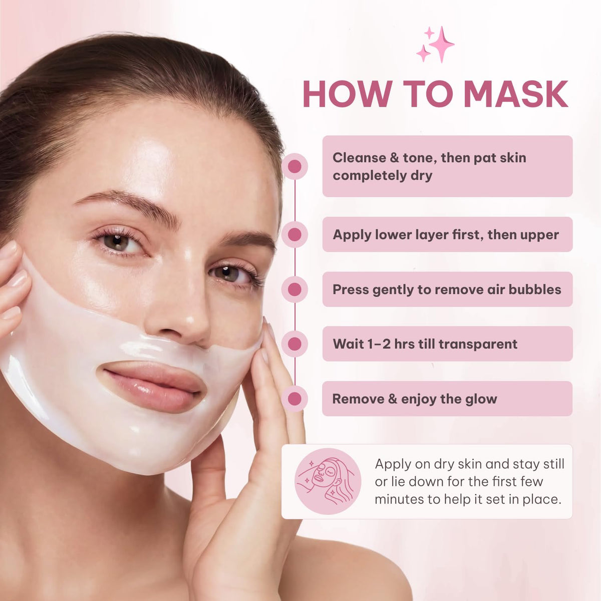 Quasi Bio-Collagen Overnight Face Mask – Korean Sheet Mask, 4pk