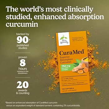 Terry Naturally CuraMed 750mg BCM-95 Curcumin – 120 Softgels