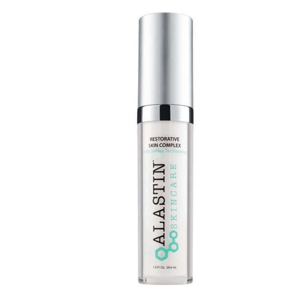 Alastin skincare bottle on a white background