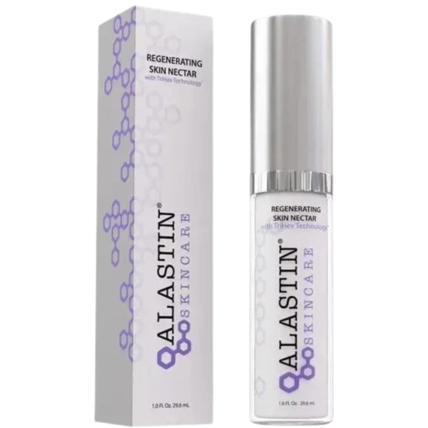 Alastin skincare product and packaging on a white background