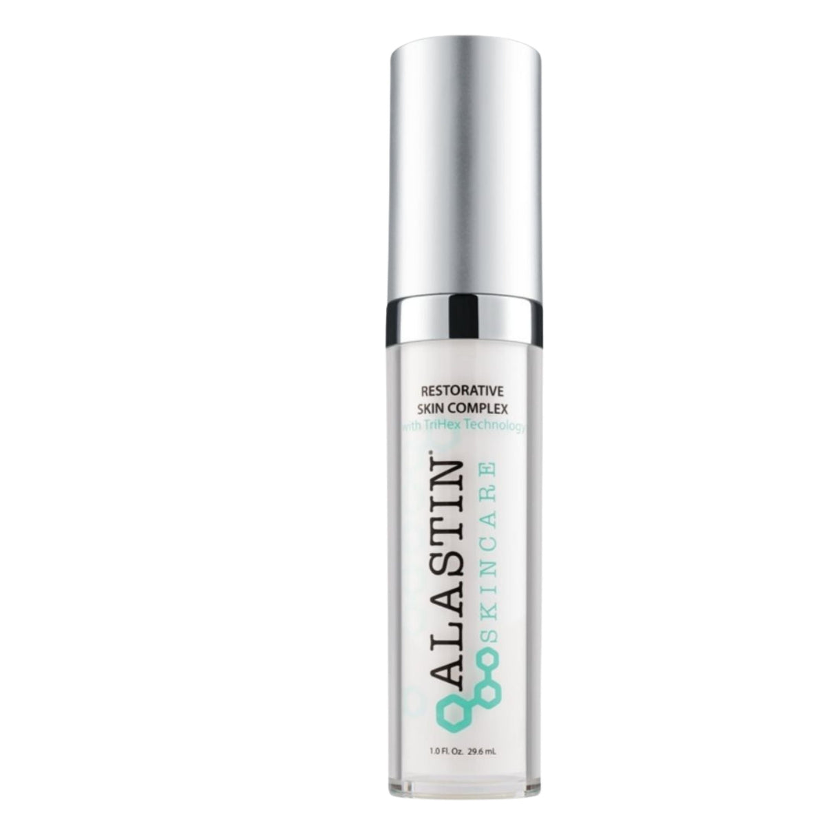 Alastin skincare bottle on a white background