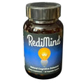 Bottle of RediMind natural cognitive enhancer supplement on a white background