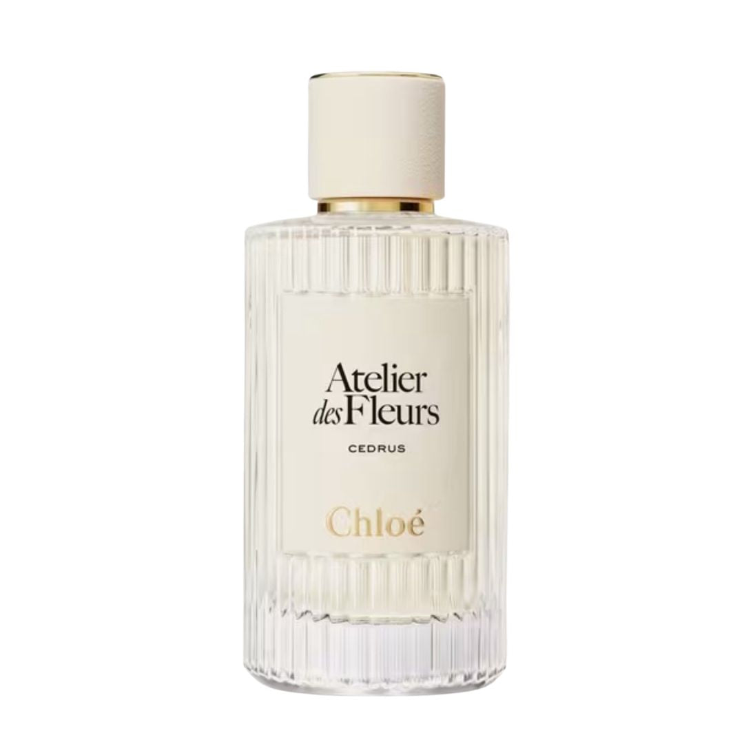 Chloe Atelier des Fleurs Cedrus perfume bottle on a white background