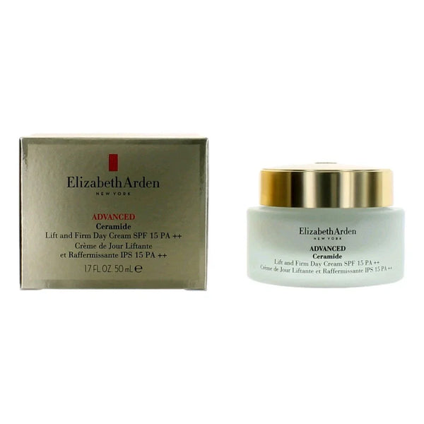 Elizabeth Arden Advanced Ceramide cream jar and packaging on a white background