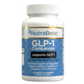 Nutritional supplement bottle labeled 'GLP-1 Companion' by NutraBetic on a white background