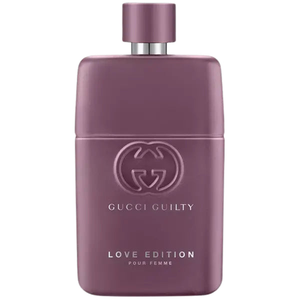Gucci Guilty Love Edition perfume bottle on a white background