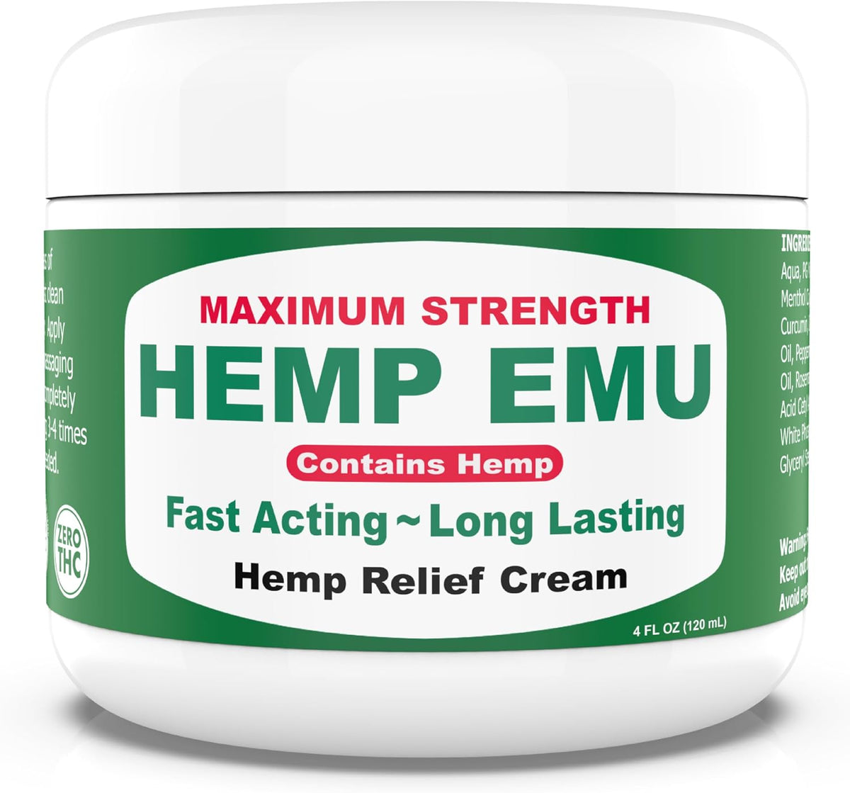 Hemp Emu Joint & Muscle Cream – Hemp & Emu Oil Relief, 4oz | Olenfox Supply