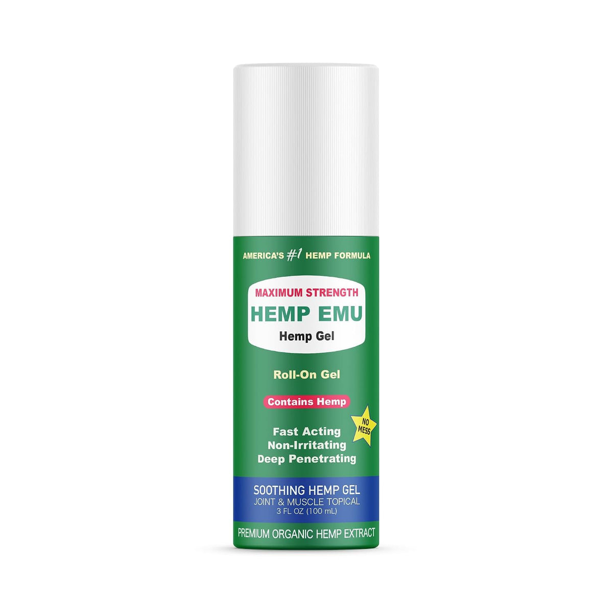 Hemp Emu Roll-On Gel – Hemp & Emu Oil Muscle Rub | Olenfox Supply