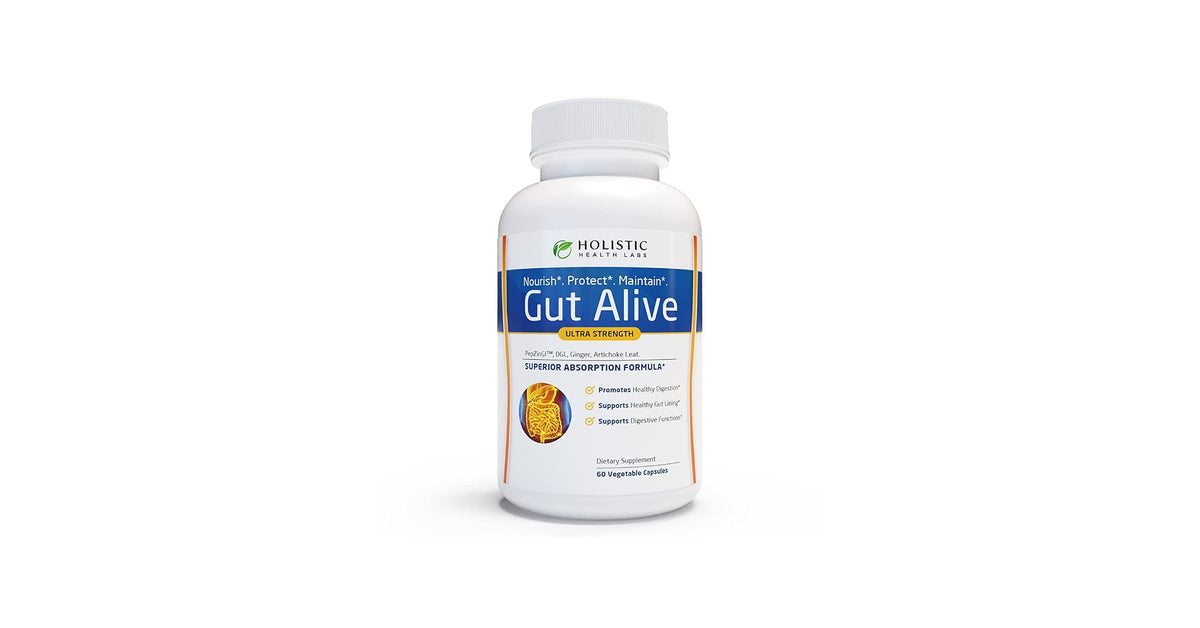 Holistic Health Labs Gut Alive – Gut Lining Support, 60ct