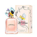Marc Jacobs Perfect perfume bottle and packaging on a white background