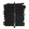 Black eyeliner pencil on a textured black background