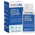 Omega XL Joint & Muscle Support supplement bottle and packaging on a white background