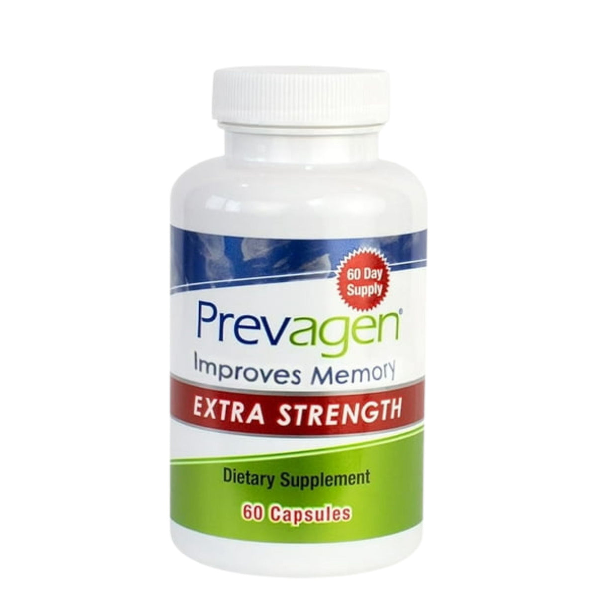 Prevagen Extra Strength dietary supplement bottle on a white background