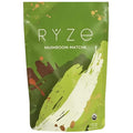 Green package of RYZé Mushroom Matcha on a white background