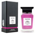 Tom Ford Rose De Russie perfume bottle and packaging on a white background