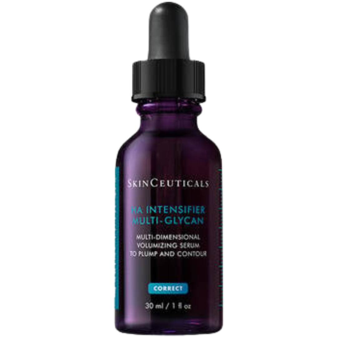 SkinCeuticals HA Intensifier Multi-Glycan serum bottle on a white background