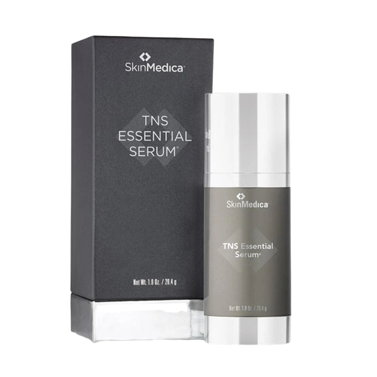 SkinMedica TNS Essential Serum with packaging on a white background