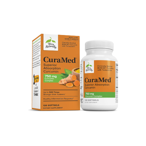 Terry Naturally CuraMed 750mg BCM-95 Curcumin – 120 Softgels
