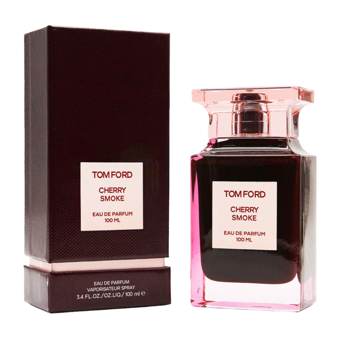 Tom Ford Cherry Smoke perfume bottle and packaging on a white background