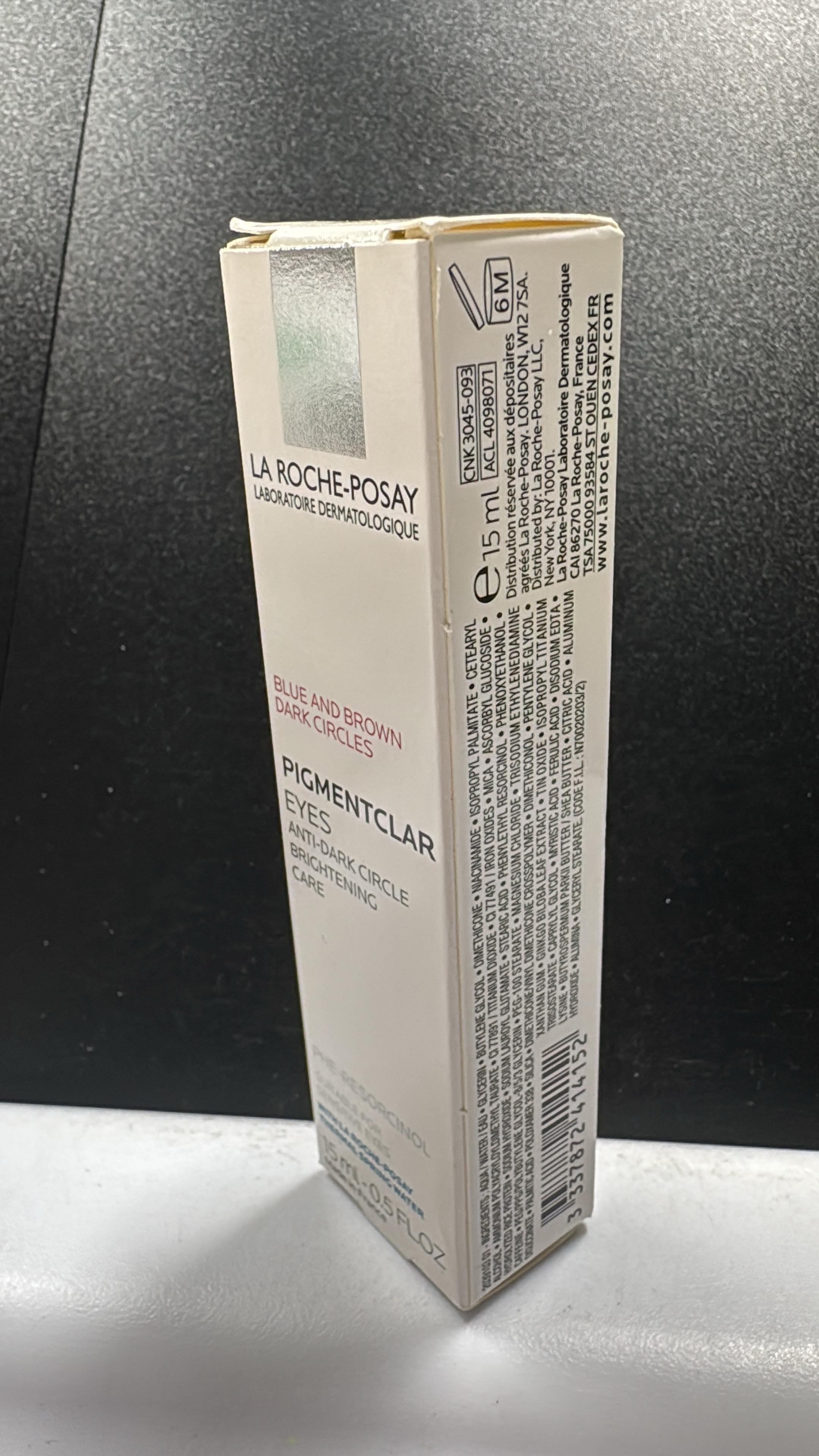 LA ROCHE POSAY PIGMENTCLAR EYES ANTI-DARK CIRCLE BRIGHTENING CARE 0.5OZ 2028
