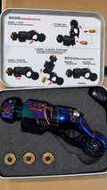 Metal Fidget Toy Gun Mini Launcher Shell Ejecting Spinner Ring EDC Stress Relief