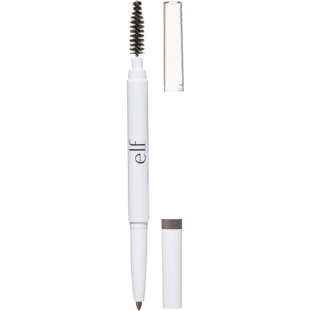 Eyebrow pencil with cap on a white background