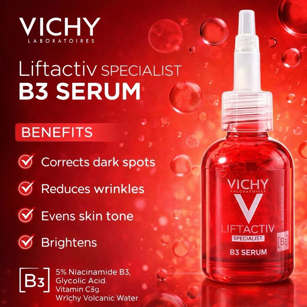 Vichy Liftactiv B3 Serum 30ml Dark Spot Corrector Anti-Wrinkle | Niacinamide