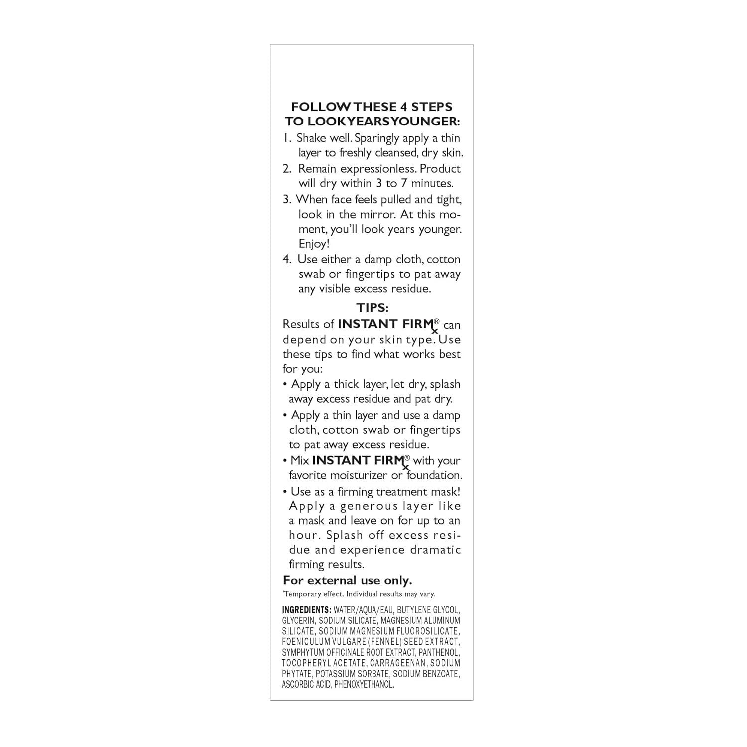 Peter Thomas Roth Instant FIRMx Temporary Face Tightener Cream (3.4 oz / 100ml)