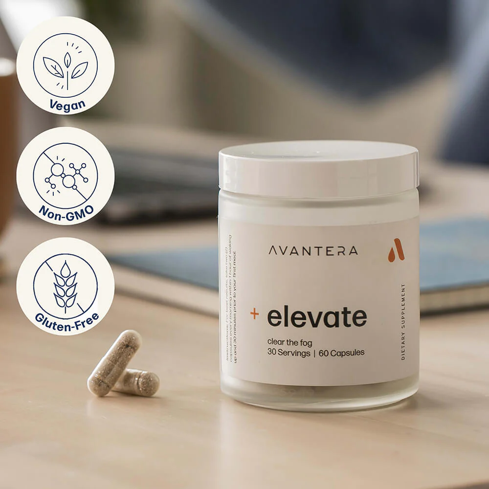 Avantera Elevate Nootropic – Focus & Memory Support, 60ct